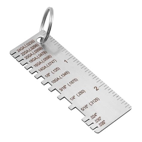 sheet metal thickness gauge tool|stainless steel sheet metal gauge.